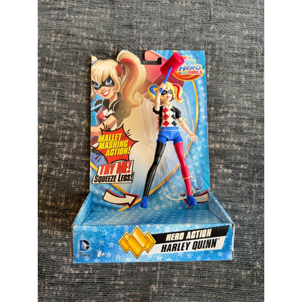 DC Super Hero Girls Harley Quinn Action Figure 6" Multi New w/ Damaged Box